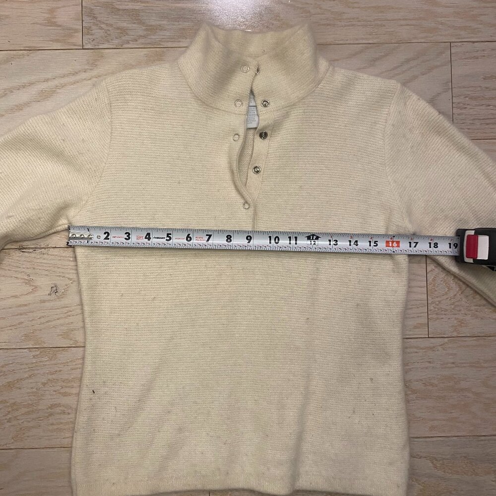 Marker Lambs Wool Pullover Button Ski Sweater Moc… - image 5